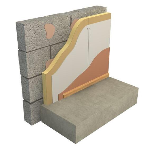 40mm Ecotherm Eco-Liner Insulated Plasterboard 1200mm x 2400mm + 12.5mm P/B