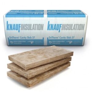 150mm Knauf DriTherm 37 Cavity Wall Insulation Slab 455mm x 1200mm 4.37m2 Pack
