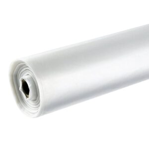 Temporary Polythene Sheeting Roll 250g 4m x 25m Clear