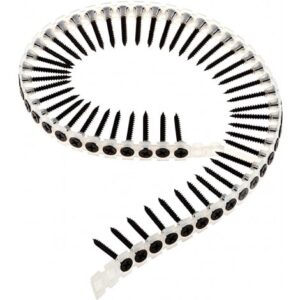 Collated Coarse Thread Black Phosphate Drywall Screws Pack of 1000