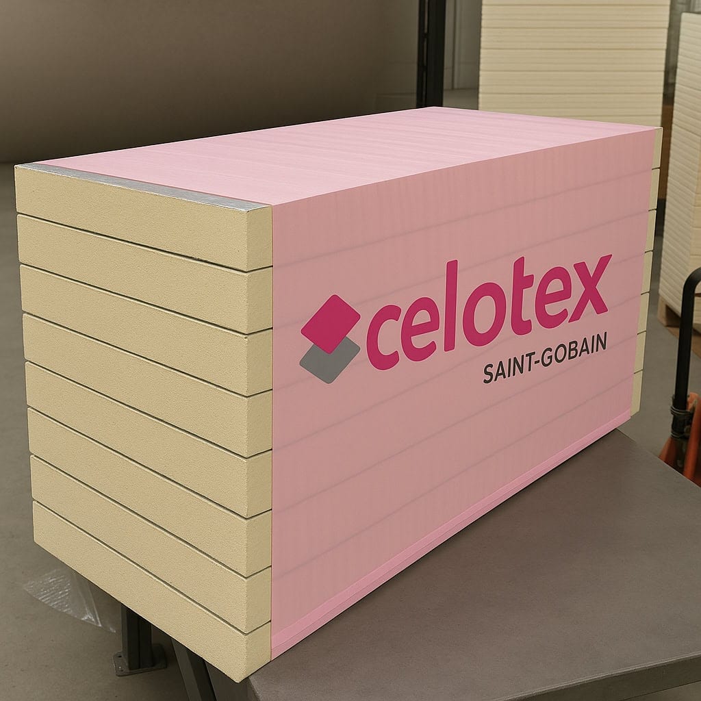 75mm Celotex CW4075 Cavity Wall Insulation Board 1200mm x 450mm 4.32m2 Pack of 8 (4.32m2)