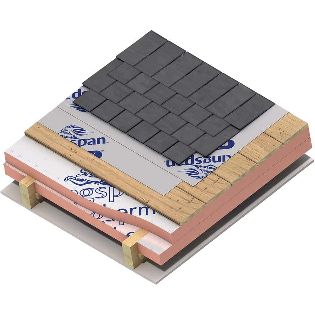 60mm Kingspan Kooltherm K107 Pitched Roof Board 2400mm x 1200mm Pack of 5 (14.40m2)