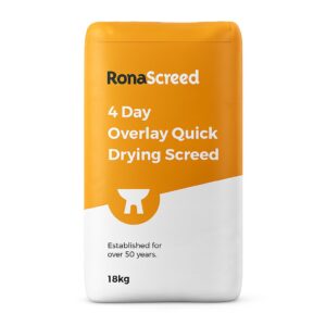 RonaScreed 4 Day Overlay Quick Drying Screed Additive ā 18kg Bag