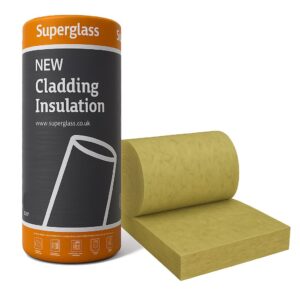 140mm Superglass Cladding Mat 40 Thermal & Acoustic Roll 8.40m2