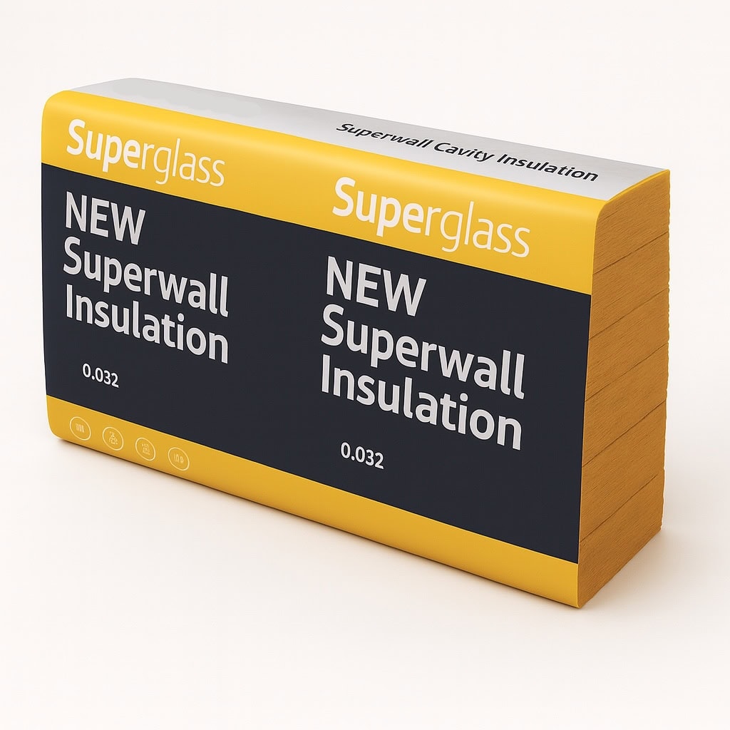 75mm Superglass Superwall 32 Cavity Wall Slab 4.37m2 Pack